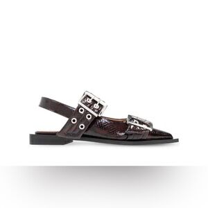 GANNI Buckle Ballet flats